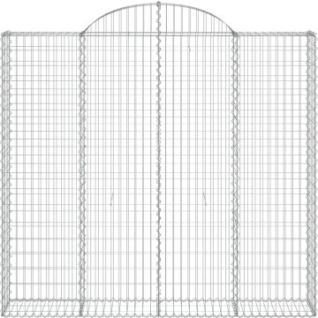 vidaXL Schanskorven 5 st gewelfd 200x50x180/200 cm ijzer