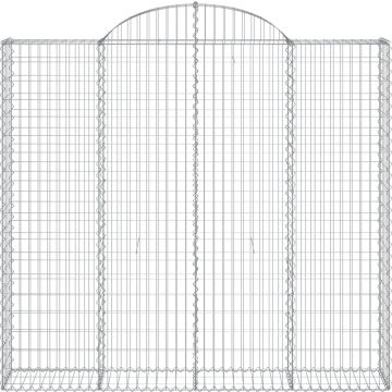 vidaXL Schanskorven 13 st gewelfd 200x50x180/200 cm ijzer