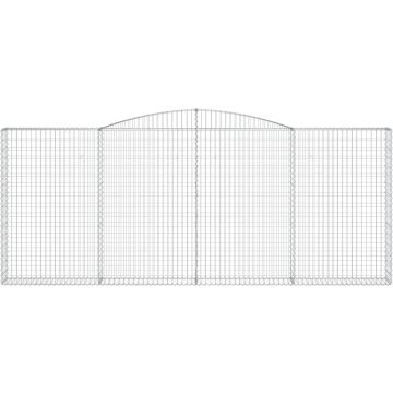 vidaXL Schanskorven 5 st gewelfd 400x30x160/180 cm ijzer