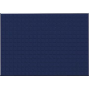 vidaXL Verzwaringsdeken 155x220 cm 7 kg stof blauw