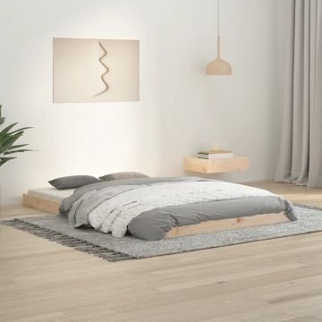 vidaXL Bedframe massief grenenhout 120x190 cm 4FT Small Double