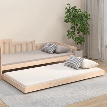 vidaXL Bedframe massief grenenhout 100x200 cm