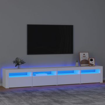 vidaXL Tv-meubel met LED-verlichting 240x35x40 cm wit