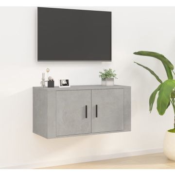 vidaXL Tv-wandmeubel 80x34,5x40 cm betongrijs