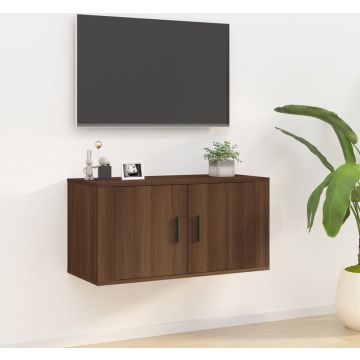 vidaXL Tv-wandmeubel 80x34,5x40 cm bruineikenkleurig