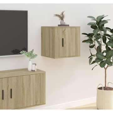 vidaXL Tv-wandmeubel 40x34,5x40 cm sonoma eikenkleurig