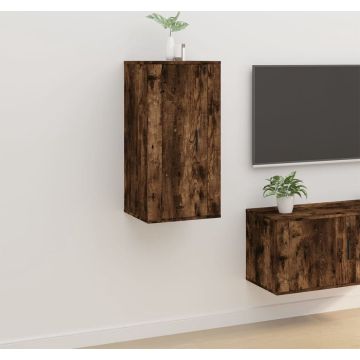 vidaXL Tv-wandmeubel 40x34,5x80 cm gerookt eikenkleurig