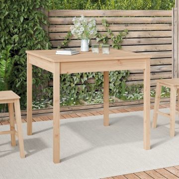 vidaXL Tuintafel 82,5x82,5x76 cm massief grenenhout