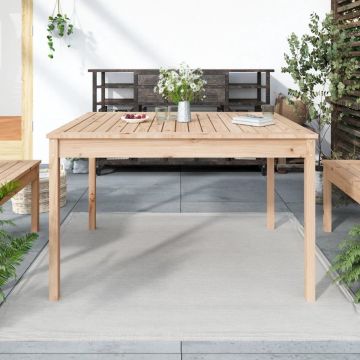 vidaXL Tuintafel 121x82,5x76 cm massief grenenhout