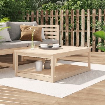 vidaXL Tuintafel 121x82,5x45 cm massief grenenhout