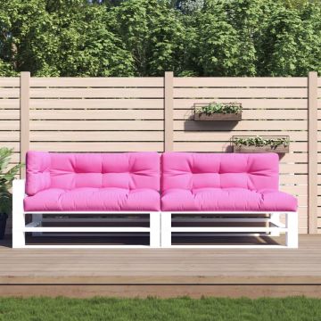 vidaXL Palletkussens 5 st stof roze