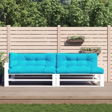 vidaXL Palletkussens 5 st stof turquoise