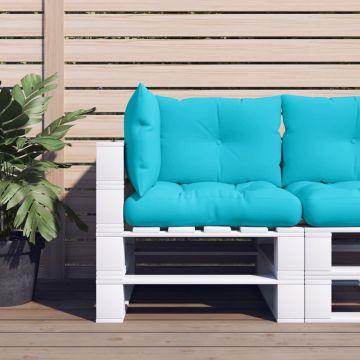 vidaXL Palletkussens 3 st oxford stof turquoise