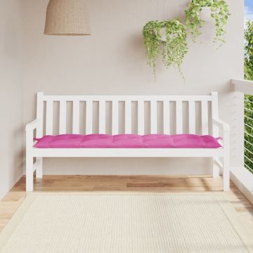 vidaXL Tuinbankkussen 180x50x7 cm oxford stof roze