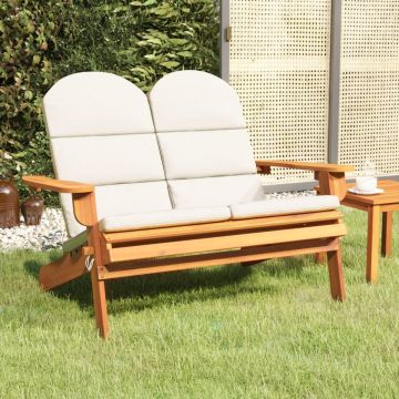 vidaXL Tuinbank Adirondack met kussens 126 cm massief acaciahout