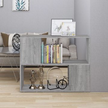 vidaXL Boekenkast/kamerscherm 80x24x63 cm grijs sonoma eikenkleurig