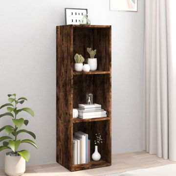 vidaXL Boekenkast / tv-meubel 36x30x114 cm bewerkt hout gerookt eiken