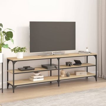 vidaXL Tv-meubel 160x30x50 cm bewerkt hout sonoma eikenkleurig