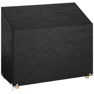 vidaXL Tuinbankhoes met 8 oogjes 160x70x70/88 cm polyetheen