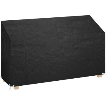 vidaXL Tuinbankhoes met 8 oogjes 210x70x70/88 cm polyetheen