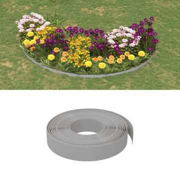 vidaXL Tuinranden 3 st 10 m 10 cm polyetheen grijs