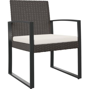 vidaXL Tuinstoelen 2 st polypropeen rattan bruin