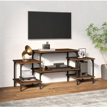 vidaXL Tv-meubel 117x35x52 cm bewerkt hout bruineikenkleurig