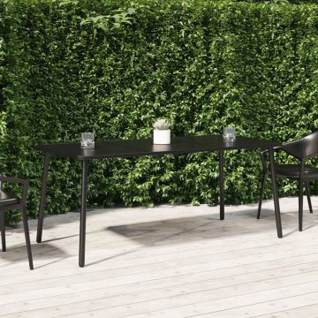 vidaXL Tuintafel 165x80x71 cm staal antracietkleurig