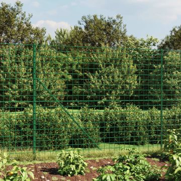 vidaXL Draadgaashek met flens 1,8x25 m groen