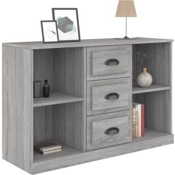 vidaXL Dressoir 104,5x35,5x67,5 cm bewerkt hout sonoma grijs