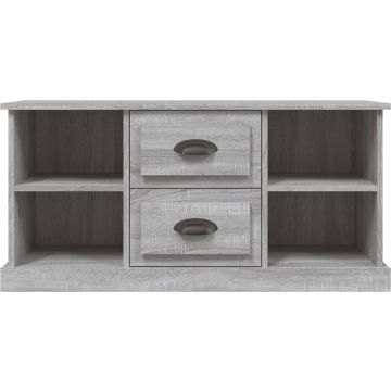 vidaXL Tv-meubel 99,5x35,5x48 cm bewerkt hout grijs sonoma eikenkleur