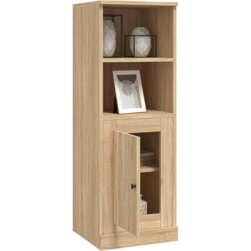 vidaXL Hoge kast 36x35,5x103,5 cm bewerkt hout sonoma eikenkleurig