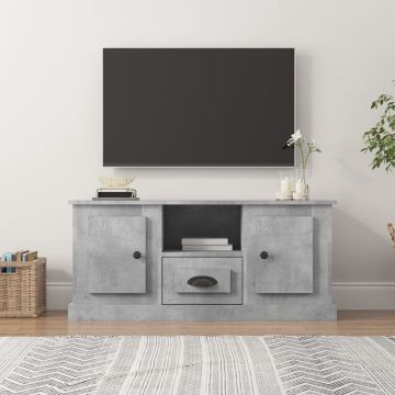 vidaXL Tv-meubel 100x35,5x45 cm bewerkt hout betongrijs