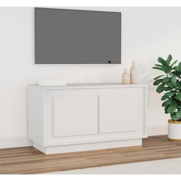 vidaXL Tv-meubel 80x35x45 cm bewerkt hout wit