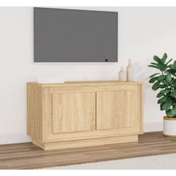 vidaXL Tv-meubel 80x35x45 cm bewerkt hout sonoma eikenkleurig