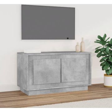 vidaXL Tv-meubel 80x35x45 cm bewerkt hout betongrijs