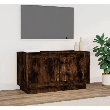 vidaXL Tv-meubel 80x35x45 cm bewerkt hout gerookt eikenkleurig