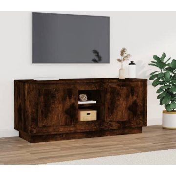 vidaXL Tv-meubel 102x35x45 cm bewerkt hout gerookt eikenkleurig