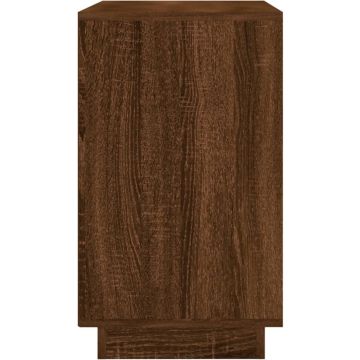 vidaXL Dressoir 102x35x60 cm bewerkt hout bruineikenkleurig