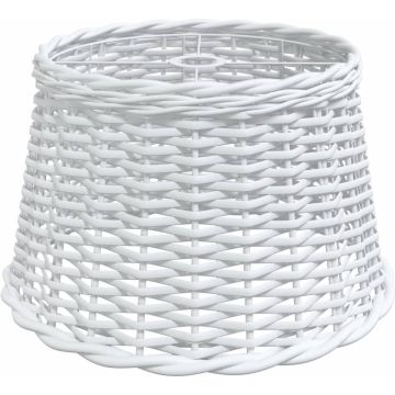 vidaXL Plafondlampenkap Ø45x28 cm wicker wit