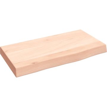 vidaXL Wandschap 40x20x4 cm onbehandeld massief eikenhout