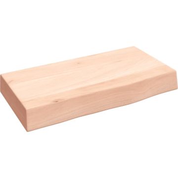 vidaXL Wandschap 40x20x6 cm onbehandeld massief eikenhout