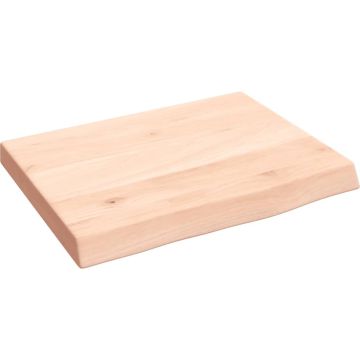 vidaXL Wandschap 40x30x4 cm onbehandeld massief eikenhout