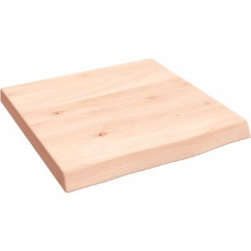 vidaXL Wandschap 40x40x4 cm onbehandeld massief eikenhout