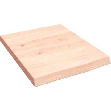 vidaXL Wandschap 40x50x4 cm onbehandeld massief eikenhout