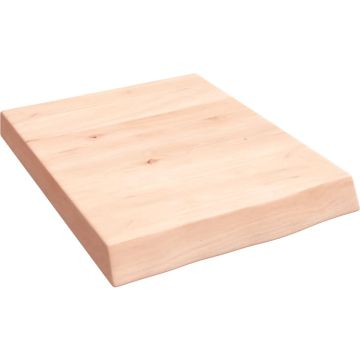 vidaXL Wandschap 40x50x6 cm onbehandeld massief eikenhout