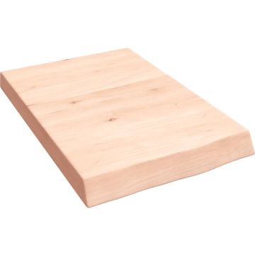 vidaXL Wandschap 40x60x6 cm onbehandeld massief eikenhout