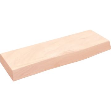 vidaXL Wandschap 60x20x6 cm onbehandeld massief eikenhout