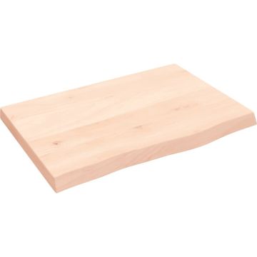 vidaXL Wandschap 60x40x4 cm onbehandeld massief eikenhout