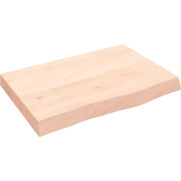 vidaXL Wandschap 60x40x6 cm onbehandeld massief eikenhout